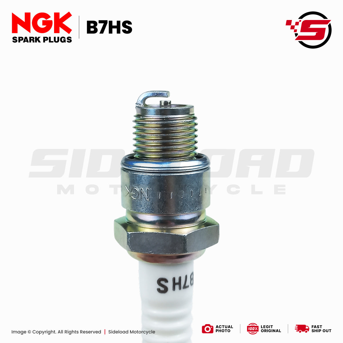 Plug, Spark (B7HS) - Suzuki X4 - NGK