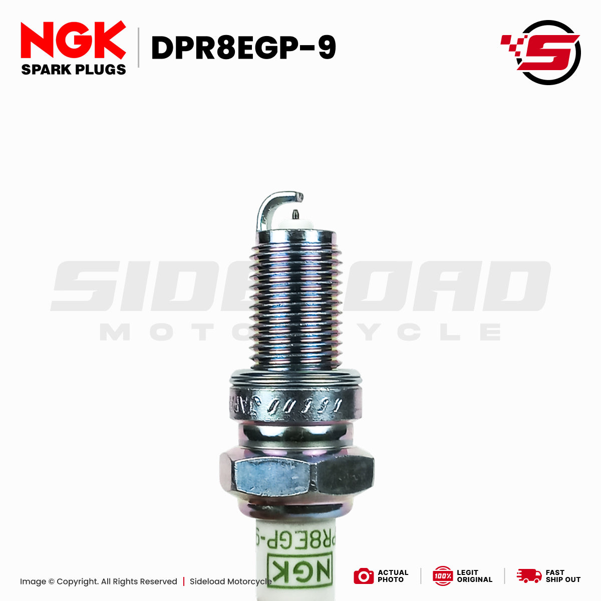 Plug, Spark (DPR8EGP-9) - TMX 155 / 125 Alpha - NGK