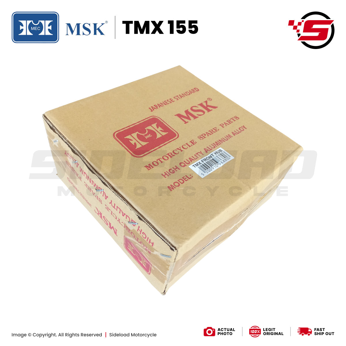 Front Hub - TMX 155 - MSK
