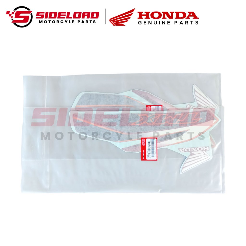 Sticker/Decals - Tank (L&R) - Red - Asero - TMX 155 - Honda Genuine (17511/17512-KB5-950ZB)
