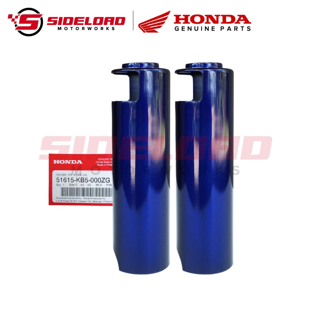 Fork Cover Lower - Blue (L&R) - TMX 155 - Honda Genuine (51615-KB5-000ZG)