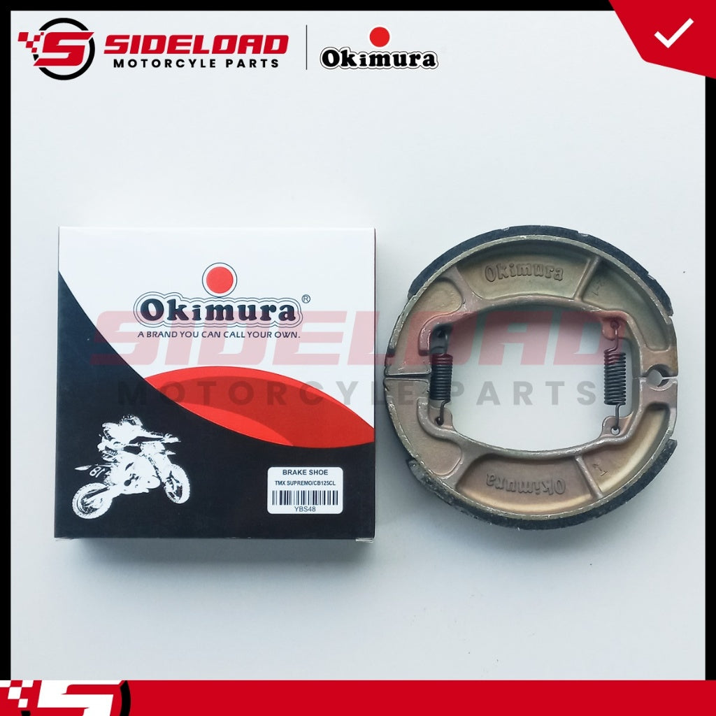 Brake Shoe, Front - Supremo, CB125CL, Beat, Rusi TC - Okimura