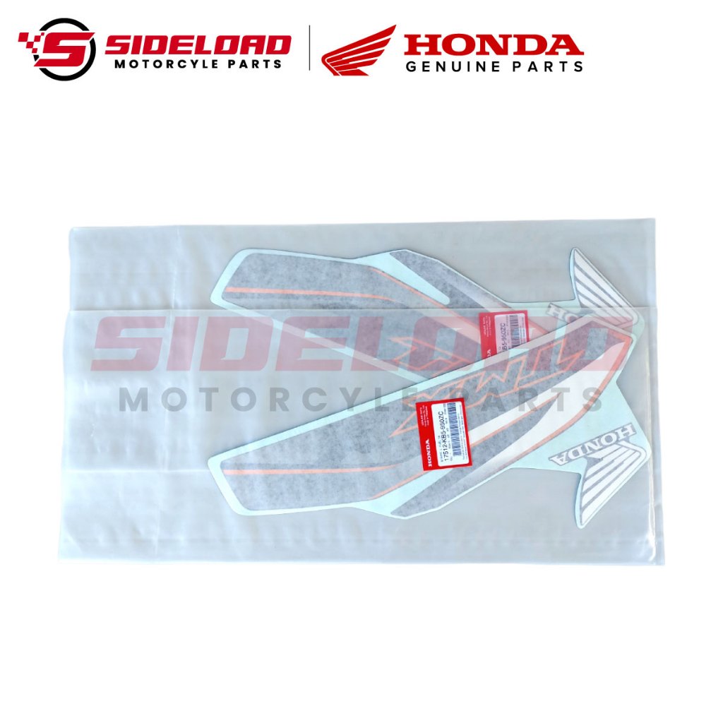 Sticker/Decals - Tank (L&R) - Blue - Asero - TMX 155 - Honda Genuine (17511/17512-KB5-950ZC)
