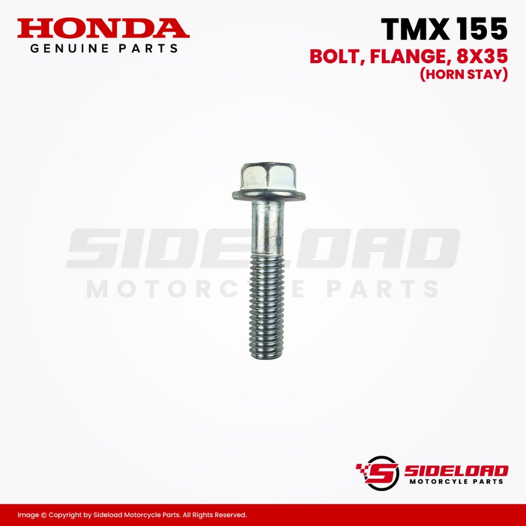 Bolt, Flange, 8x35 (Horn Stay) - TMX 155 - Honda Genuine (95701-08035-00)