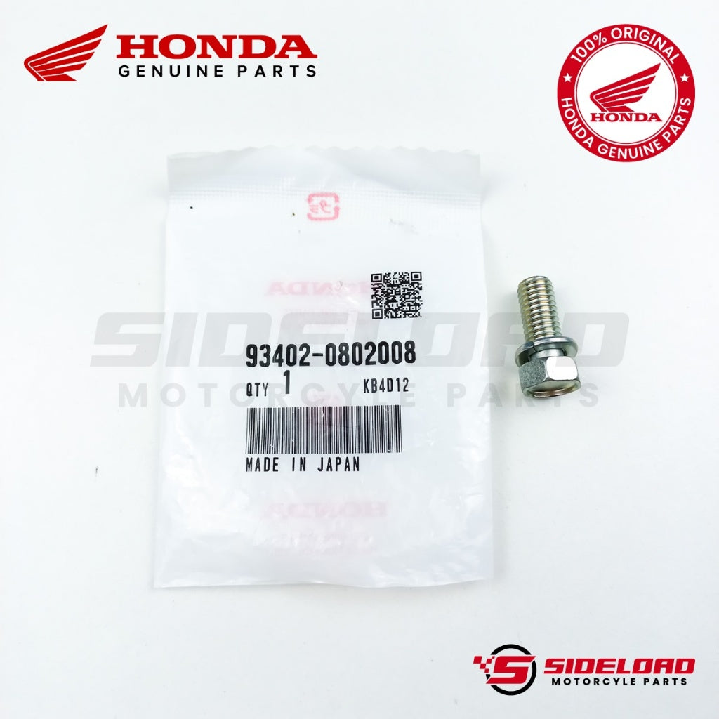 Bolt-Washer, 8X20 (Step Bar) - TMX 155 / Universal - Honda Genuine (93402-08020-08)