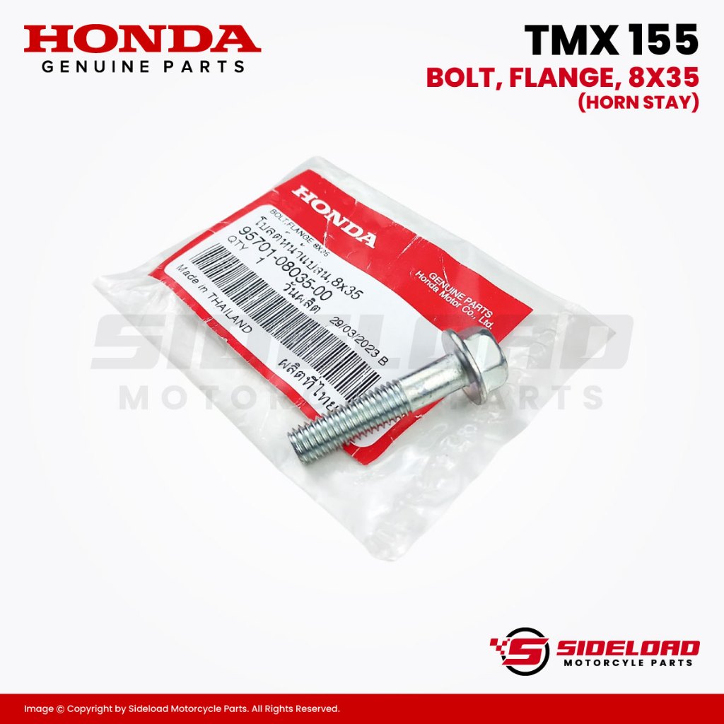 Bolt, Flange, 8x35 (Horn Stay) - TMX 155 - Honda Genuine (95701-08035-00)