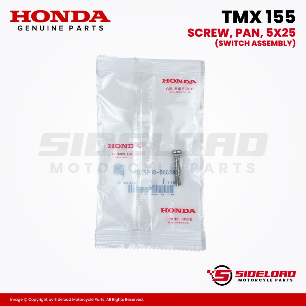 Screw, Pan, 5x25 - (Switch Assembly) - TMX 155 - Honda Genuine (93500-05025-0A)