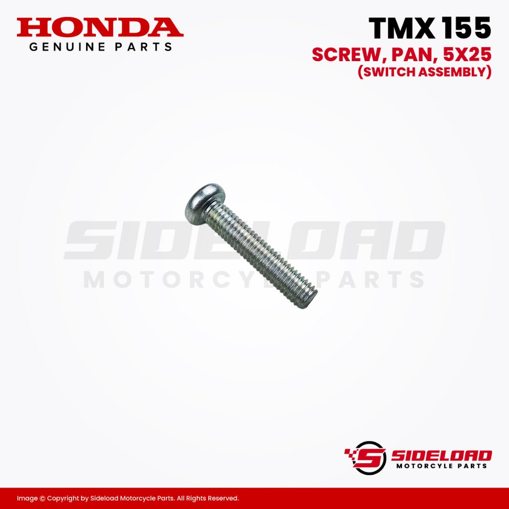 Screw, Pan, 5x25 - (Switch Assembly) - TMX 155 - Honda Genuine (93500-05025-0A)