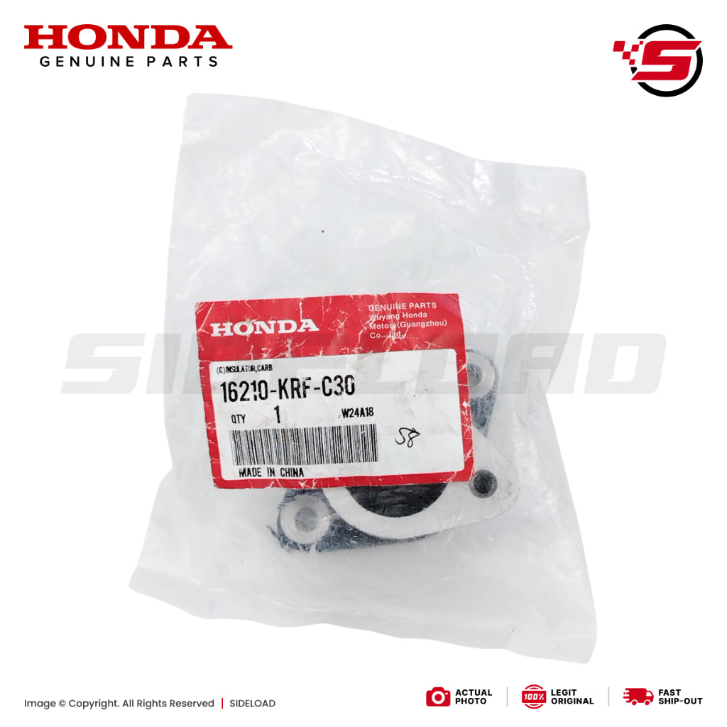 Insulator, Carburetor - TMX 125 Alpha - Honda Genuine (16210-KRF-C30)