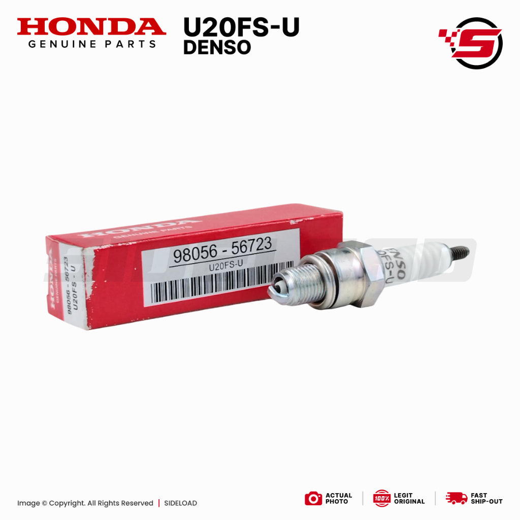 Plug, Spark (U20FS-U) (Denso) - Wave 100 110, XRM 110, Bravo - Honda Genuine (98056-56723)