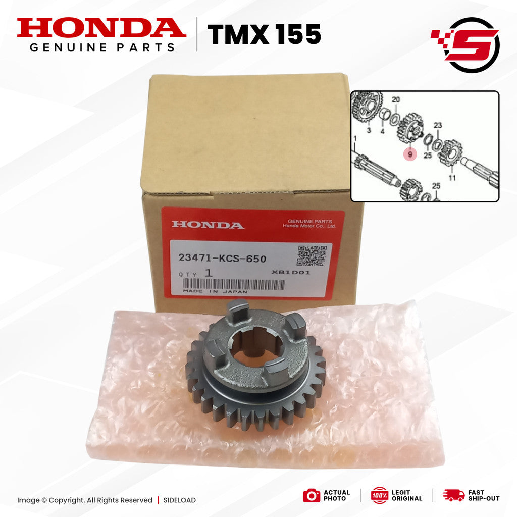 Gear, Countershaft 3rd (28T) - TMX 155 - Honda Genuine (23471-KCS-650)