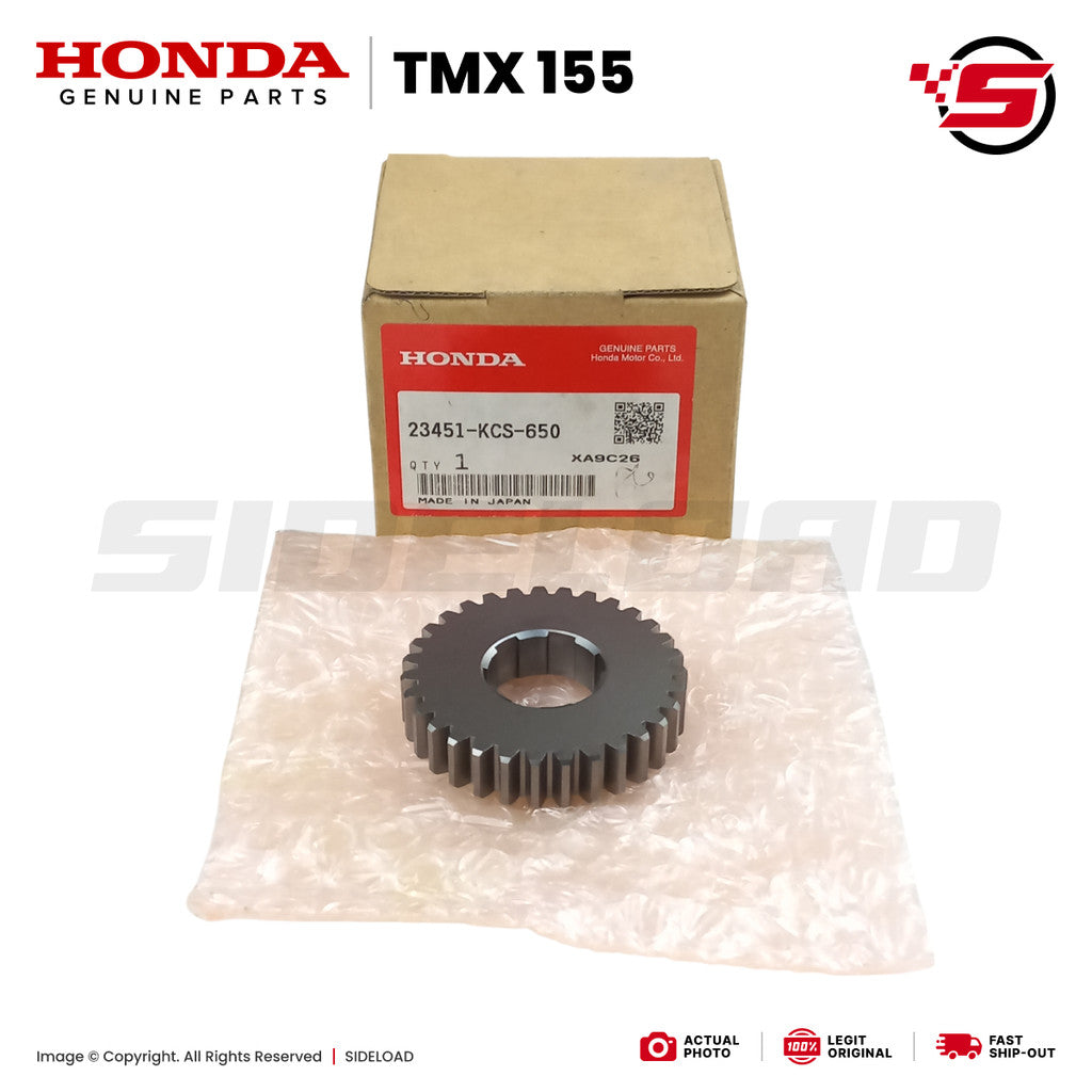 Gear, Countershaft Second (31T) - TMX 155 - Honda Genuine (23451-KCS-650)