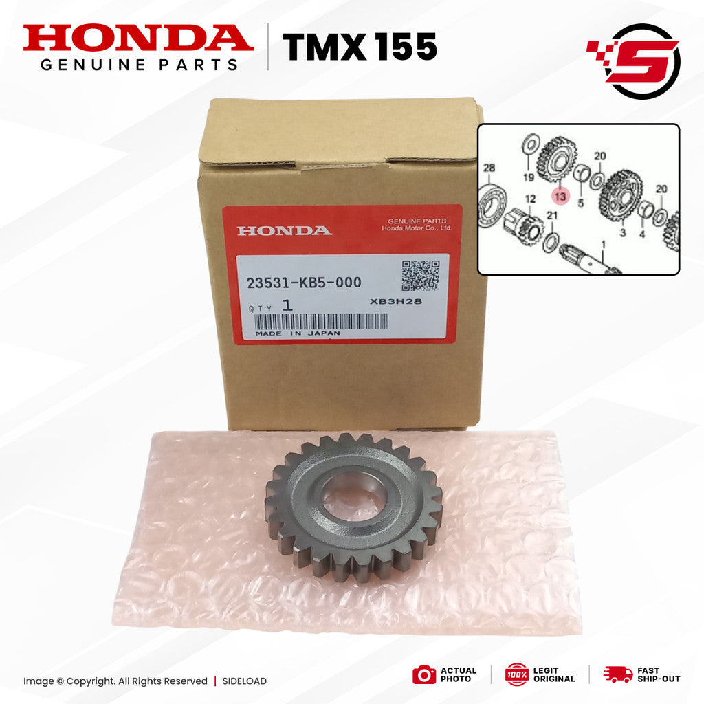 Gear Only, Idle Starter - TMX 155 - Honda Genuine (23531-KB5-000)