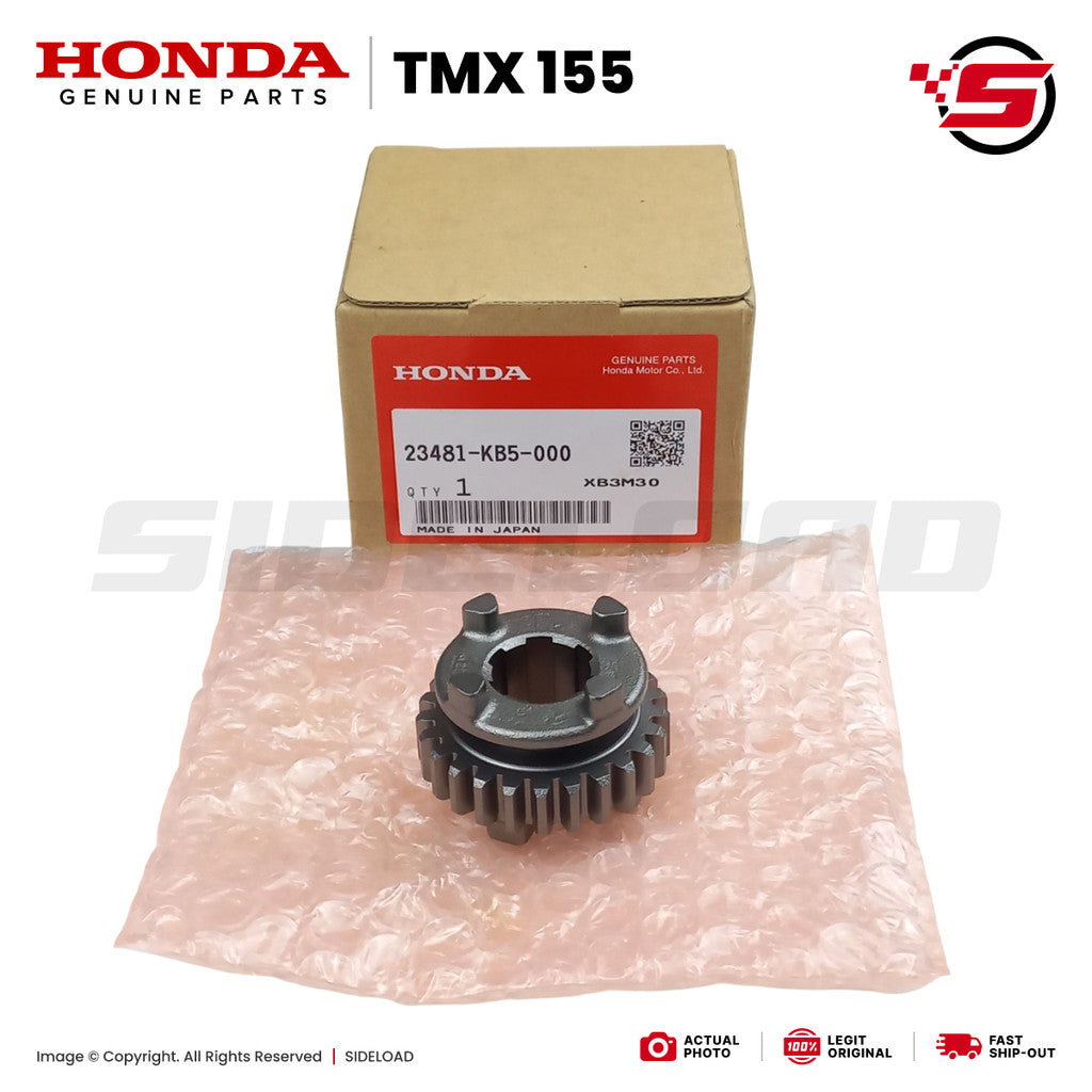 Gear, Mainshaft Fourth (25T) - TMX 155 - Honda Genuine (23481-KB5-000)