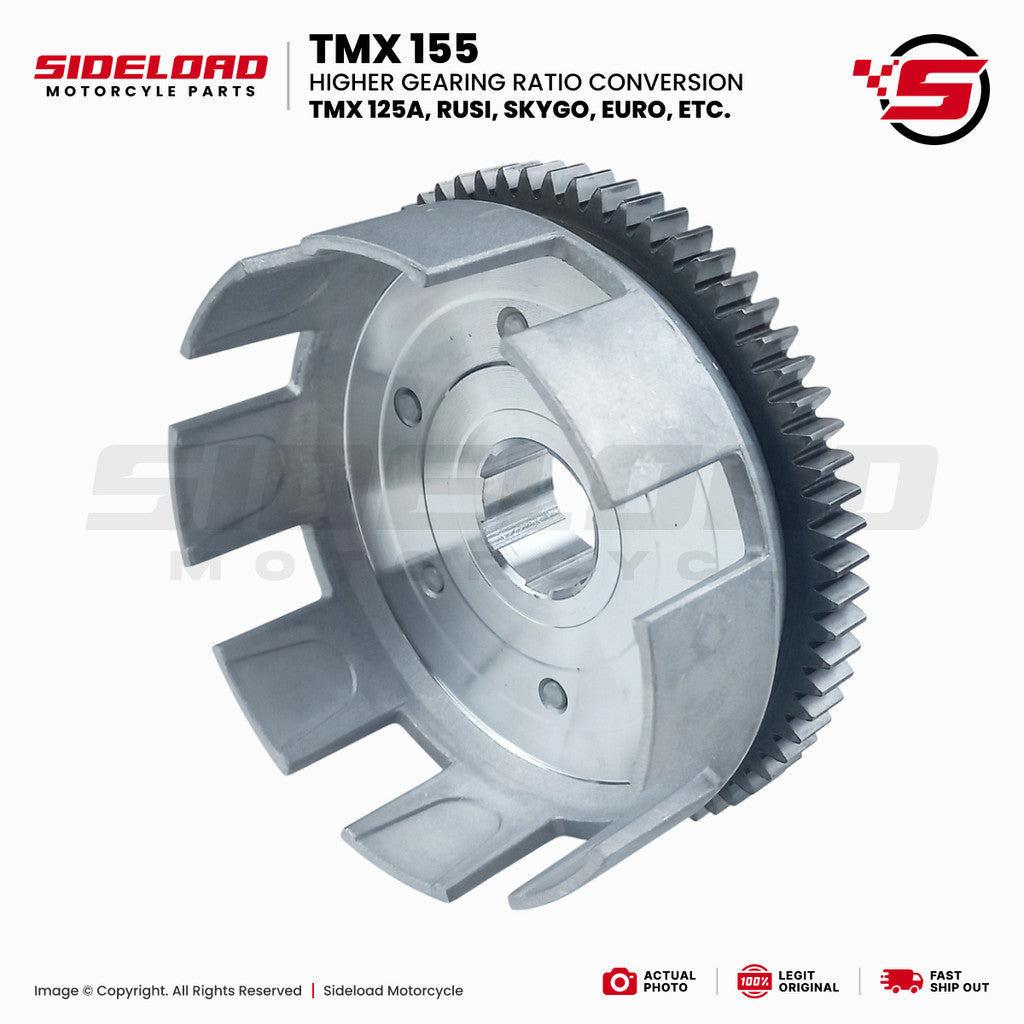 Pang-gilid Set (70T - 21T - 37T) - TMX 155 125, Rusi, Skygo, Euro, Motoposh, etc. - Japan Standard