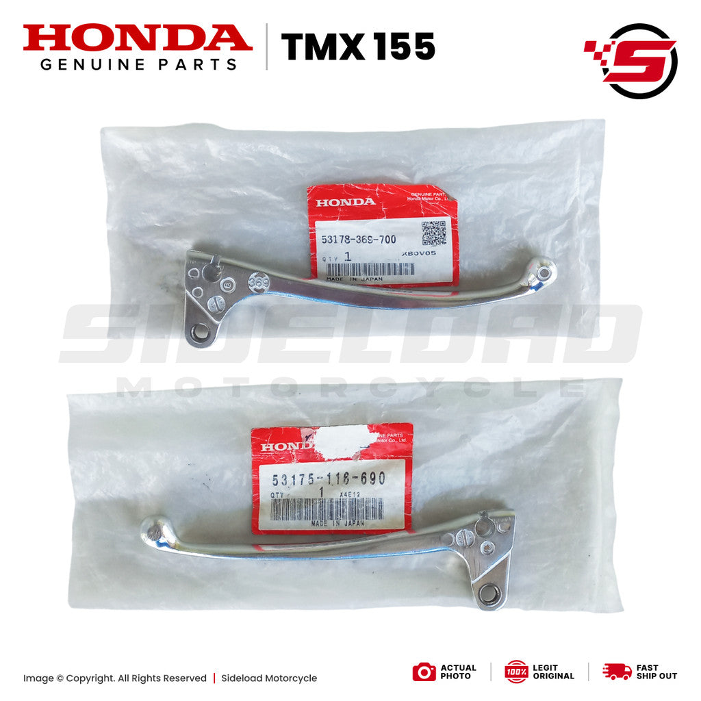 Lever, Clutch & Brake - Set - TMX 155 - Honda Genuine (53175-116-690 / 53178-369-700)