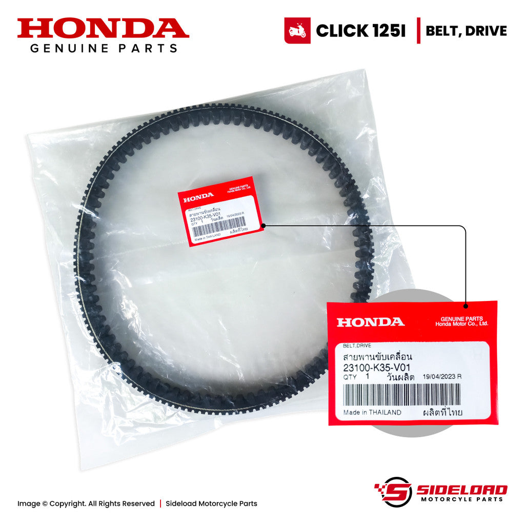Belt, Drive - Click 125i - Honda Genuine (23100-K35-V01)