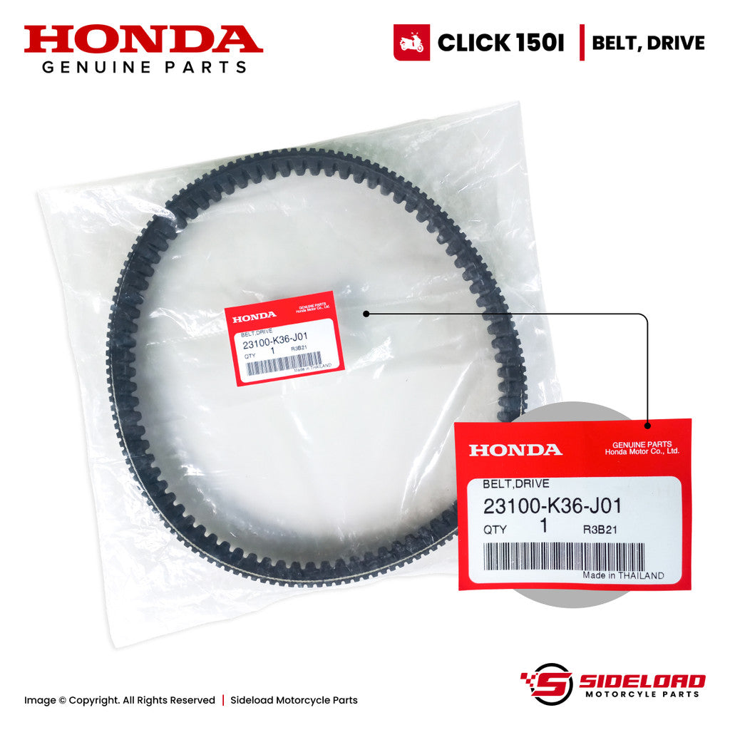 Belt, Drive - Click 150i - Honda Genuine (23100-K36-J01)