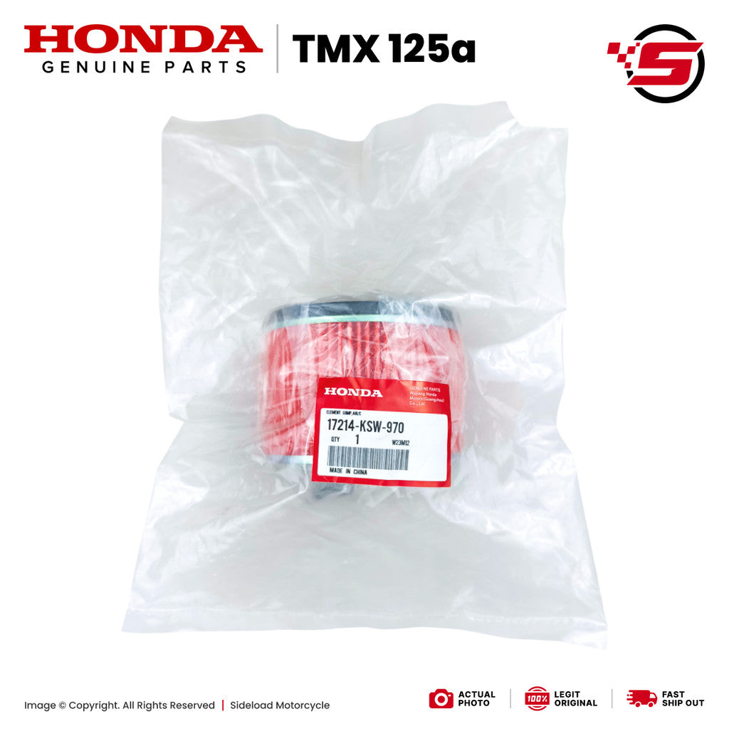 Element Comp., Air Cleaner - TMX 125 Alpha - Honda Genuine (17214-KSW-970)