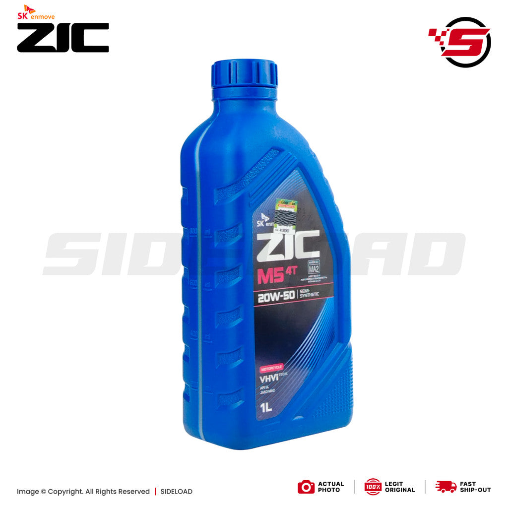 Engine Oil, M5 20W-50 (Semi Synthetic) - SK ZIC