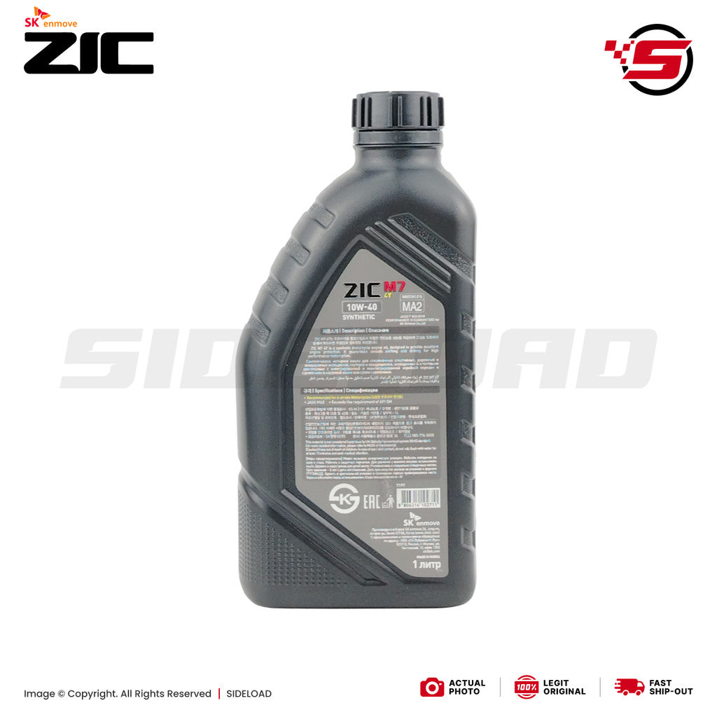Engine Oil, M7 10W-40 (Synthetic) - SK ZIC