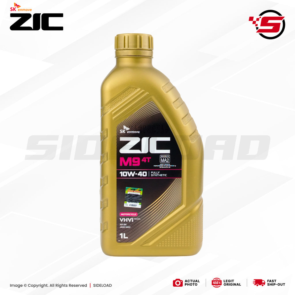 Engine Oil, M9 10W-40 (Fully Synthetic) - SK ZIC