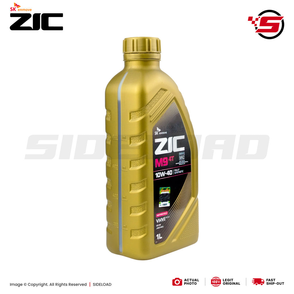 Engine Oil, M9 10W-40 (Fully Synthetic) - SK ZIC