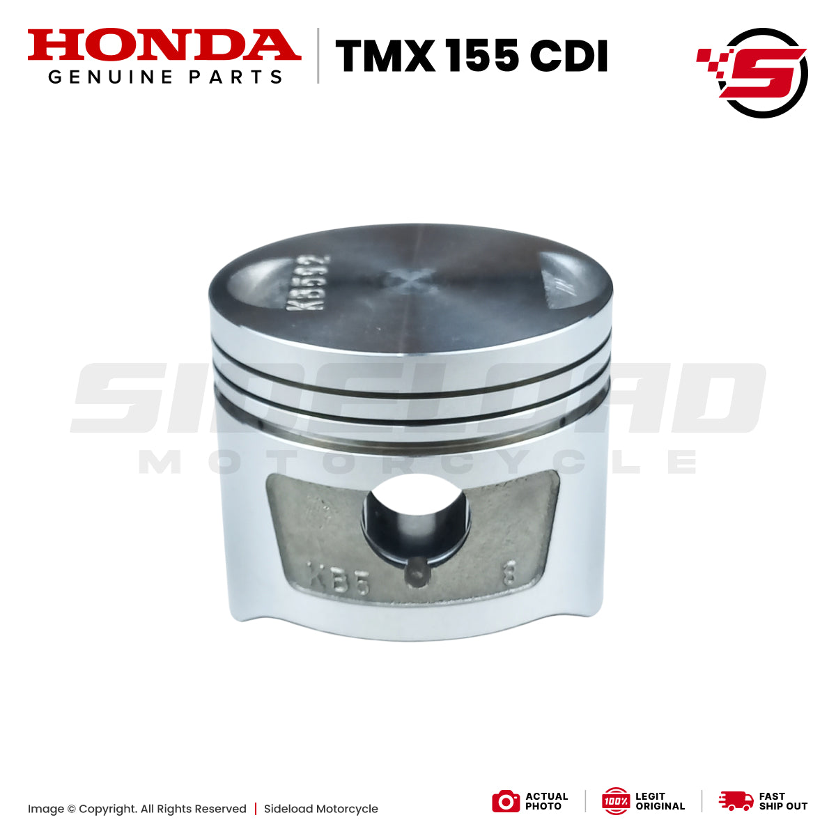 Piston STD - TMX 155 CDI - Honda Genuine (13101-KB5-921)