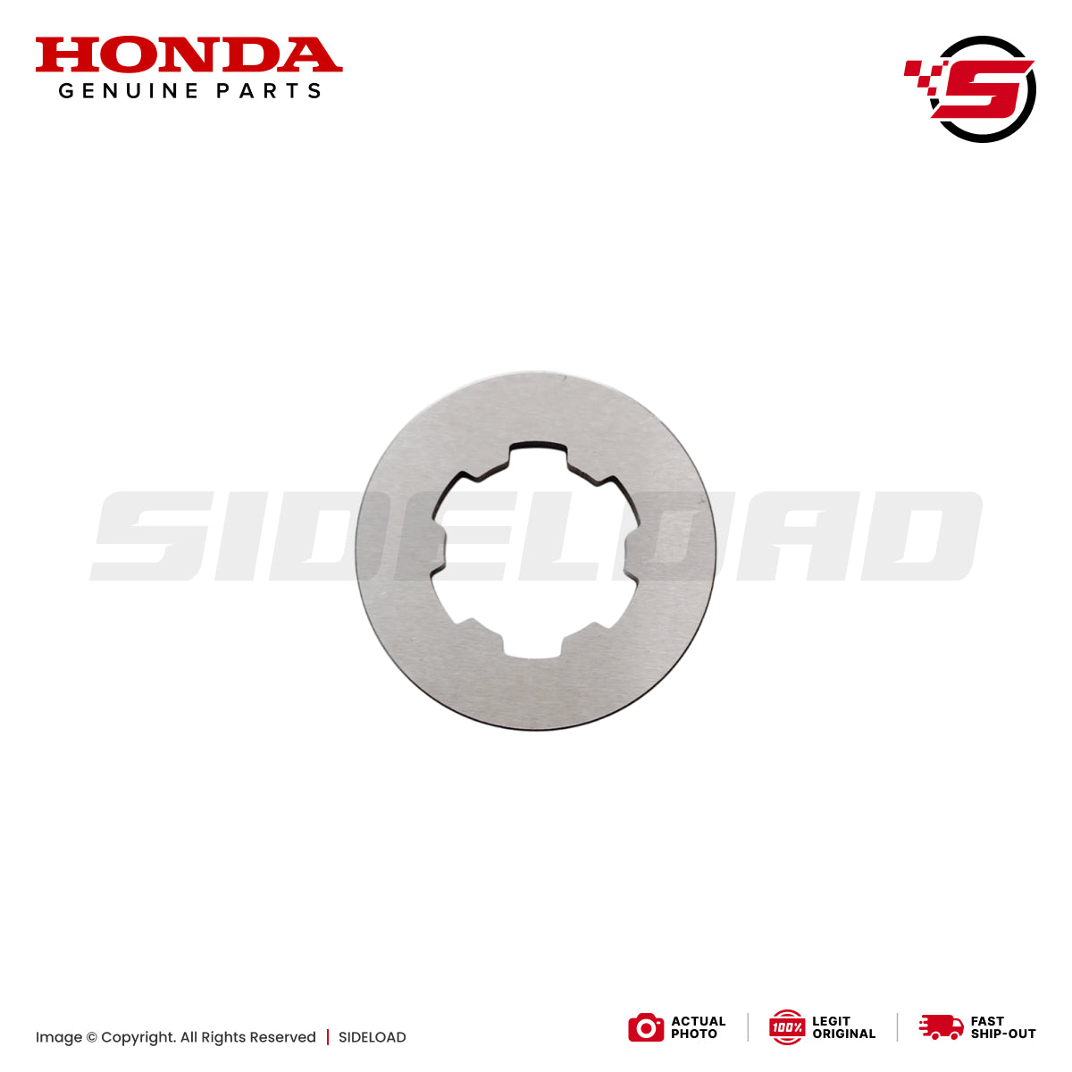 Washer, Spline, 20mm - TMX 155 125, XR200 - Honda Genuine (90461-KB5-720)
