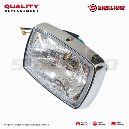 Headlight Lens Assembly - TMX 155, Rusi, Motoposh, Skygo, Euro, Motorstar, etc. - Quality Replacement