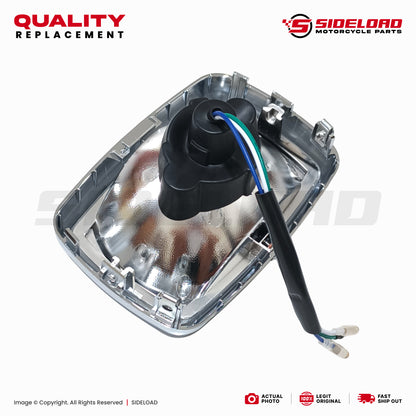 Headlight Lens Assembly - TMX 155, Rusi, Motoposh, Skygo, Euro, Motorstar, etc. - Quality Replacement