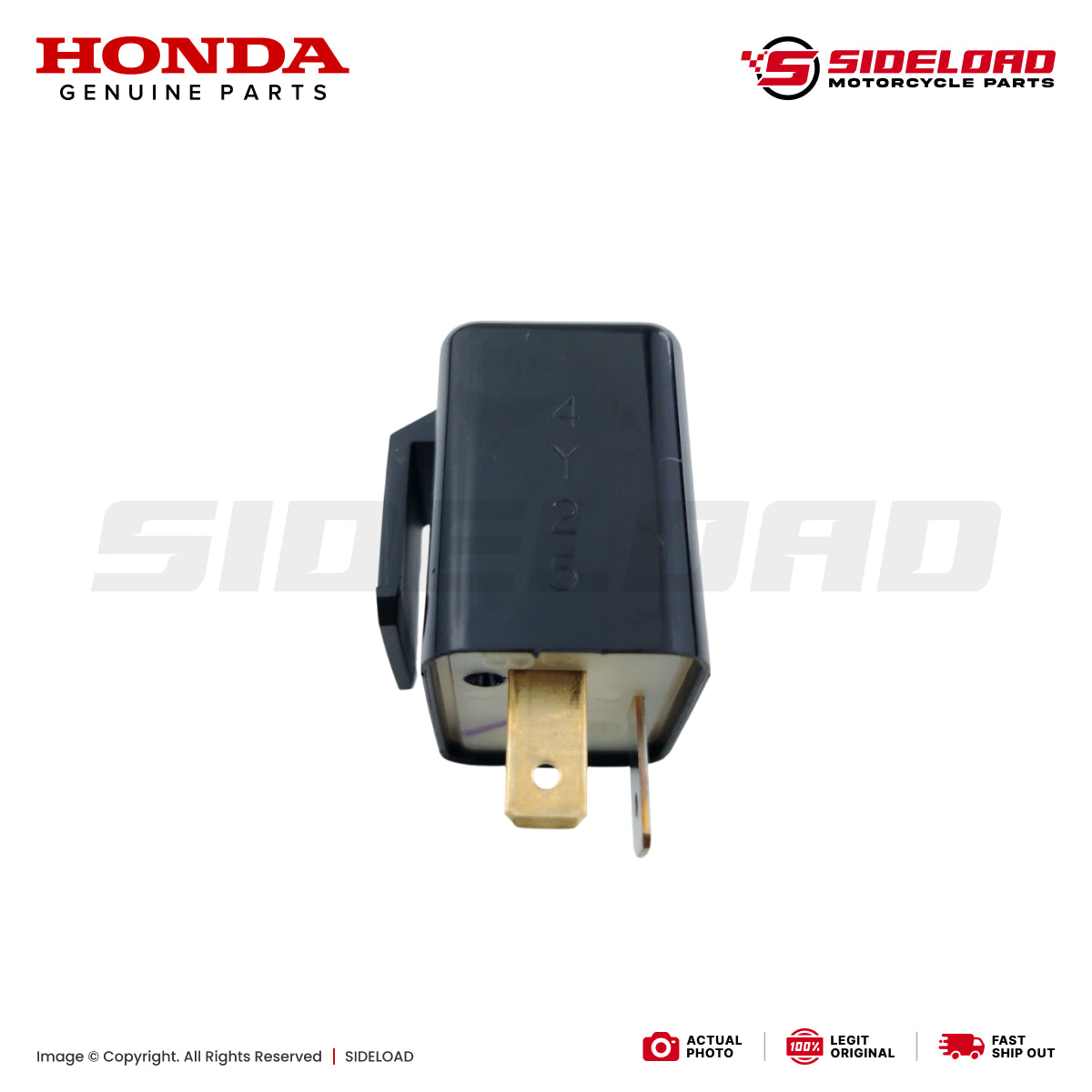 Relay, Flasher - TMX, XRM 125, RS 125, Universal - Honda Genuine (38301-GN5-801)
