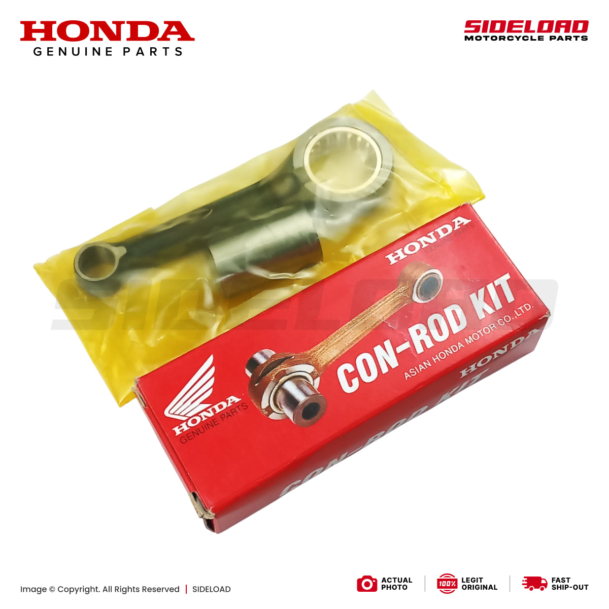 Rod Kit, Connecting - Wave 125, XRM 125 - Honda Genuine (06381-KPH-900)