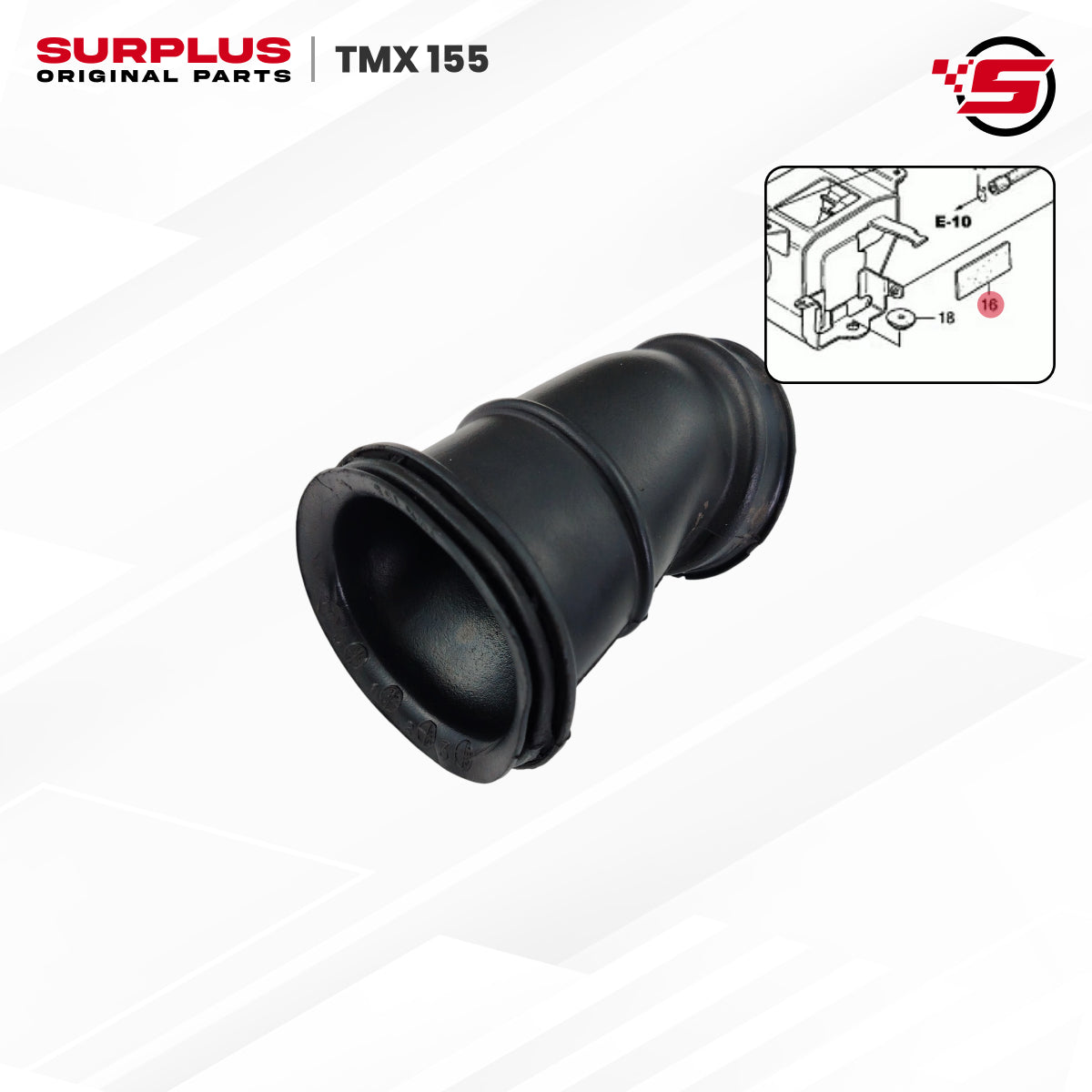 Tube, Air Cleaner Connecting - TMX 155 - Surplus Original (17253-KB5-010)
