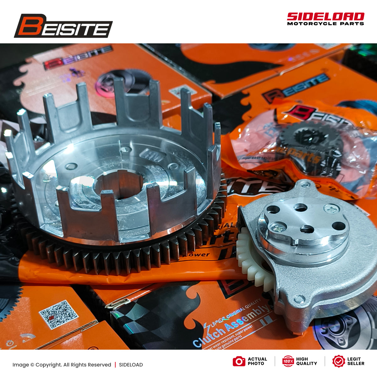 Brusko Pang-gilid Set High Speed (70T - 37T - 21T) - TMX 155 125, Rusi, Skygo, Euro, Motoposh, etc. - Beisite