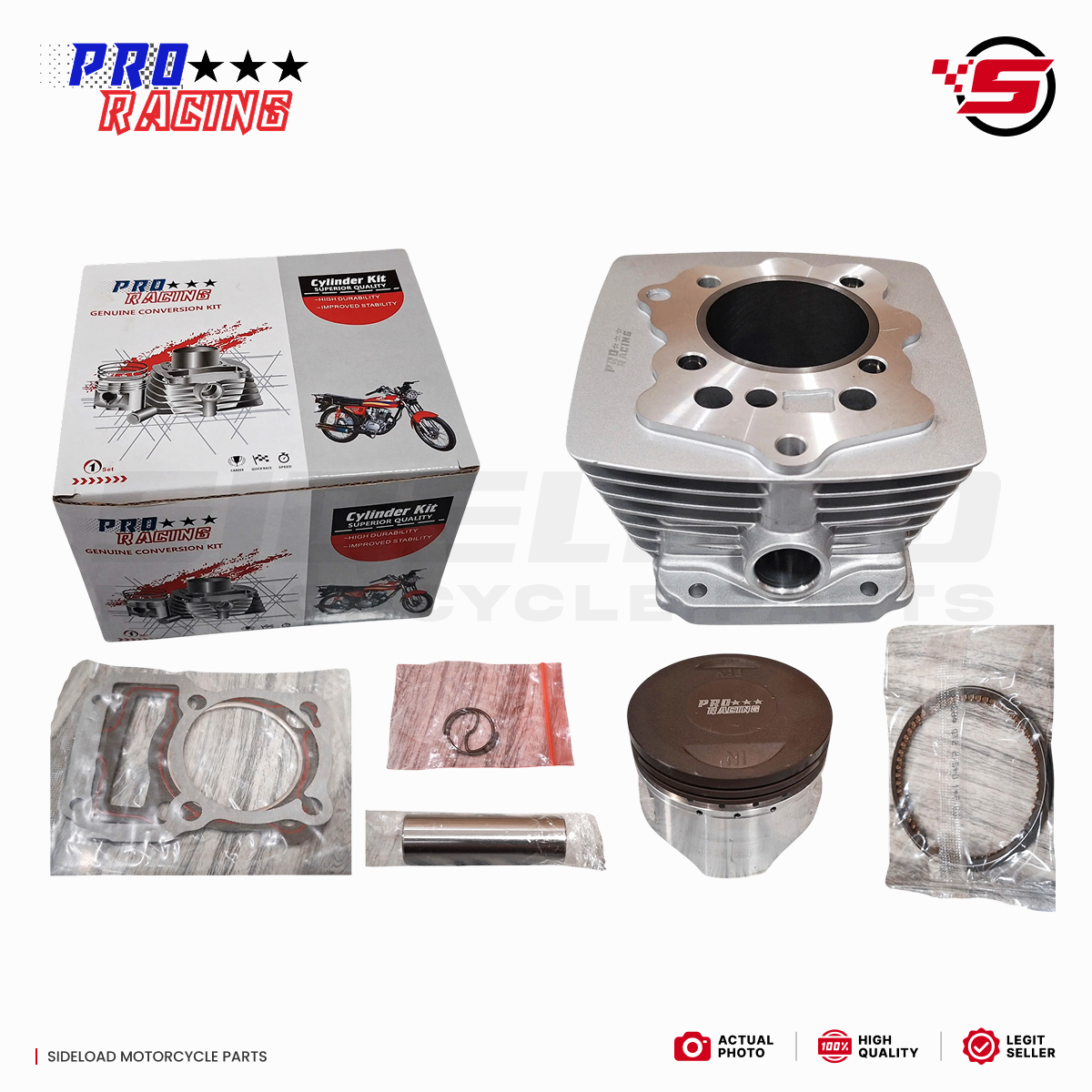 210cc Conversion Kit Brusko - TMX 155 125, Rusi, Skygo, Euro, Motoposh, etc. - Pro Racing (FREE Shipping)