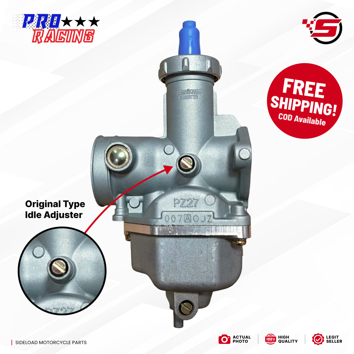Carburetor (CDI Model) - TMX 155 125 Alpha, Rusi TC, Euro DH, Skygo Wizard, etc. - Pro Racing