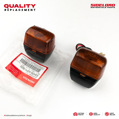Signal Light (OEM Type) - 1 Set (4 pcs.) w/ Rubber & Screw - TMX 155 125 Alpha, XRM, XR200 - Quality Replacement
