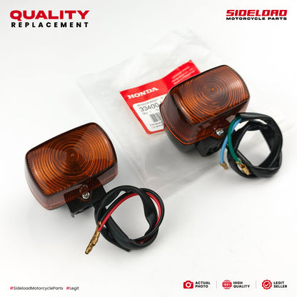 Signal Light (OEM Type) - 1 Set (4 pcs.) w/ Rubber & Screw - TMX 155 125 Alpha, XRM, XR200 - Quality Replacement