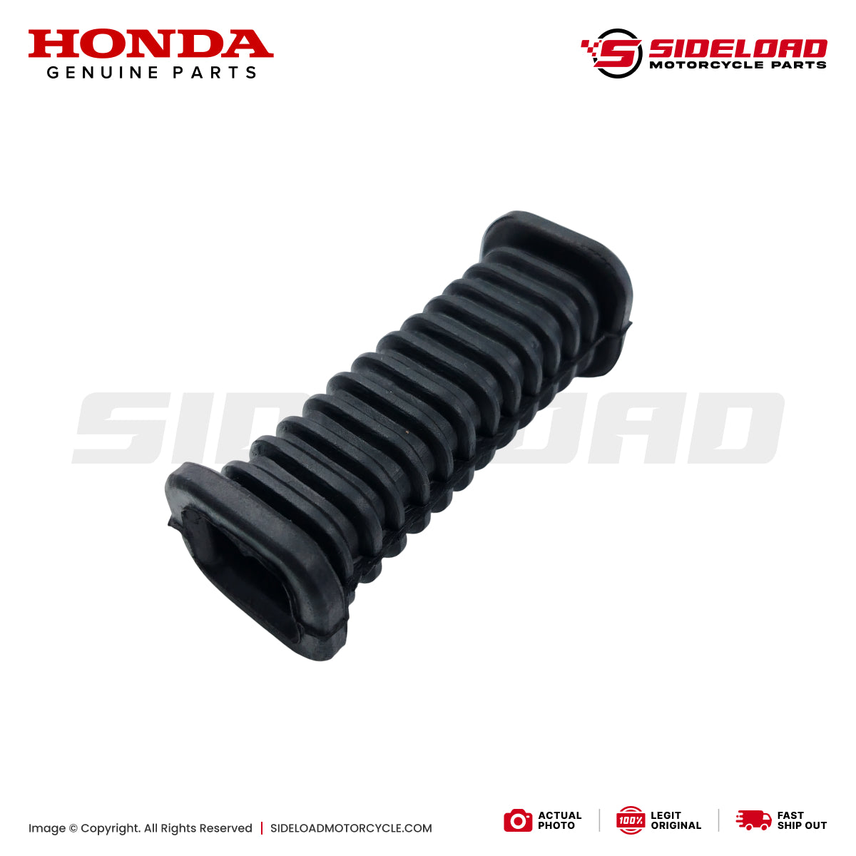 Rubber, Pillion Step - TMX 155 125 Alpha - Honda Genuine (95011-31000)