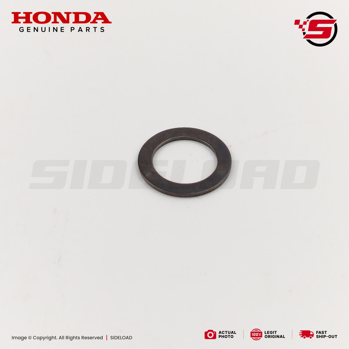 Washer, Thrust, 12mm - TMX 155 - Honda Genuine (90459-107-000)