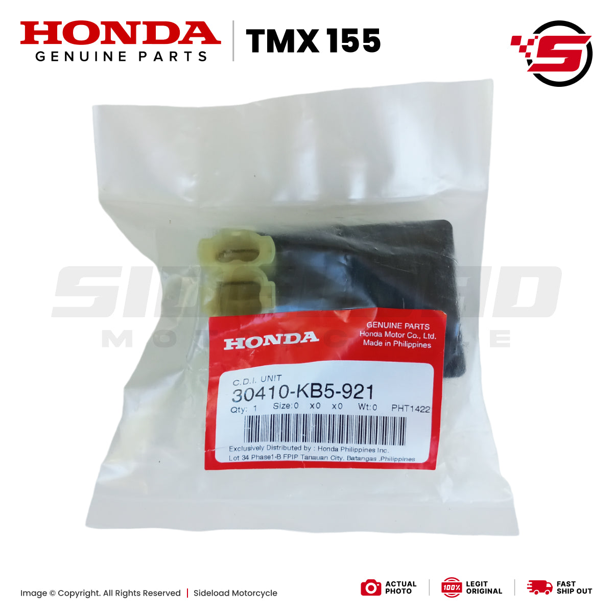 CDI - TMX 155 - Honda Genuine (30410-KB5-921)