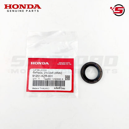 Dust Seal, 21x32x5 (Front Wheel) - Click 125i - Honda Genuine (91251-KZR-601)