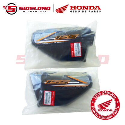 Side Cover - Asero - Blue (L&R) - TMX 155 - Honda Genuine (83520/83620-KB5-950ZC)