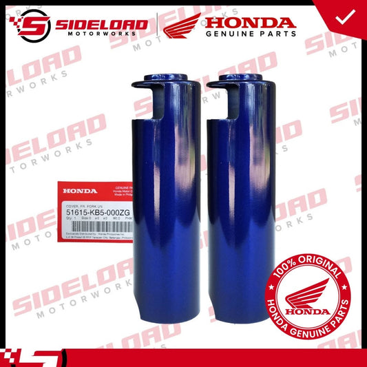 Fork Cover Lower - Blue (L&R) - TMX 155 - Honda Genuine (51615-KB5-00ZG)