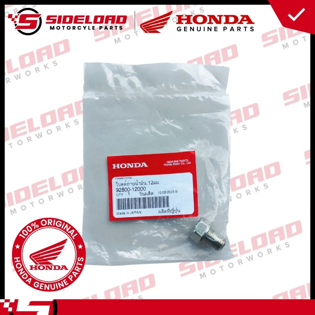 Drain Plug - Honda Genuine (92800-1200)