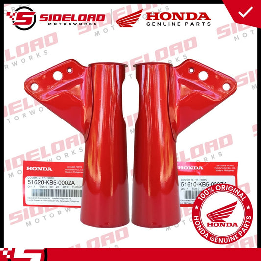 Fork Cover Upper - Red (L&R) - TMX 155 - Honda Genuine (51620/51610-KB5-000ZA)