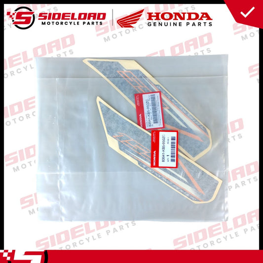 Sticker/Decals - Side Cover - Blue - Asero (L&R) - TMX 155 - Honda Genuine