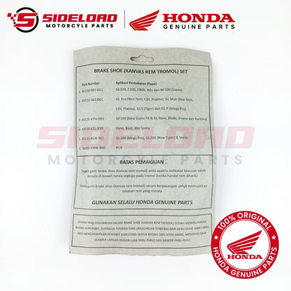 Shoe, Brake - Click 125i - Honda Genuine (06430-KZL-930)