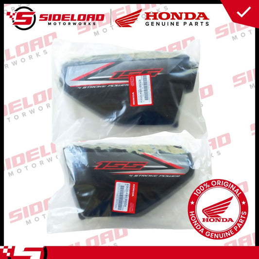 Side Cover - Asero - Black (L&R) - TMX 155 - Honda Genuine (83520/83620-KB5-950ZA)